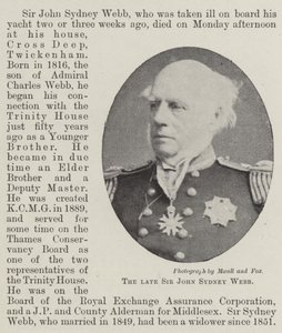 Feu Sir John Sydney Webb - English Photographer
