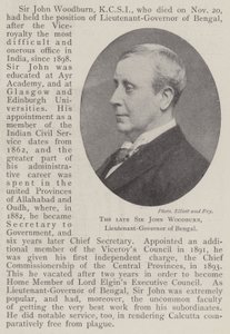 Feu Sir John Woodburn, lieutenant-gouverneur du Bengale - English Photographer