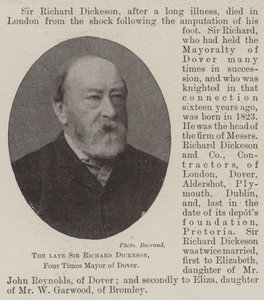 Feu Sir Richard Dickeson, quatre fois maire de Douvres - English Photographer