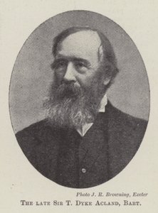 Le défunt Sir T Dyke Acland, Baronet - English Photographer