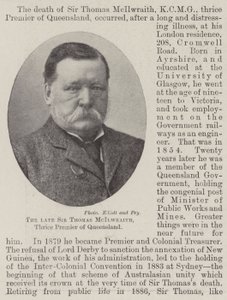 Feu Sir Thomas McIlwraith, trois fois premier ministre du Queensland - English Photographer