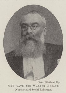 Le défunt Sir Walter Besant, romancier et réformateur social - English Photographer