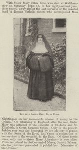 Feu sœur Mary Ellen Ellis - English Photographer