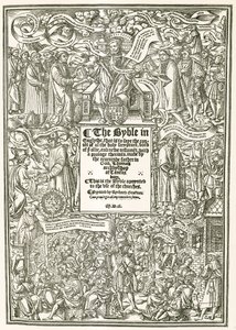 La page de titre de la Bible de Cranmer, AD 1540 - English Photographer