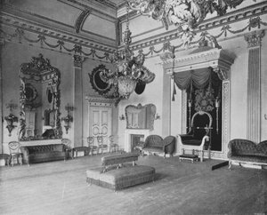 Salle du trône au château de Dublin (photo n/b) - English Photographer