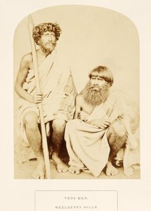 Hommes Toda, collines de Neelgerry, de The People of India, par J. Forbes Watson, publié en 1868 - English Photographer