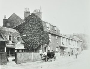Tottenham Lane, Hornsey : façades avant, c.1890 - English Photographer