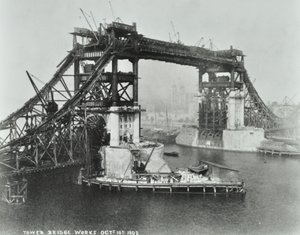 Pont de la Tour en construction, 1892 - English Photographer