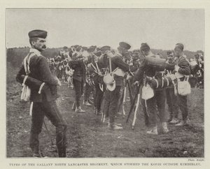 Types du vaillant régiment North Lancaster, qui a pris d