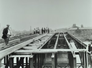Pont de Vauxhall : démolition, 1898 - English Photographer