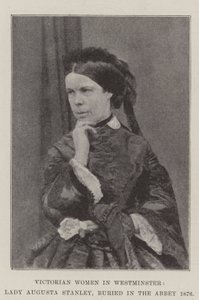 Femmes victoriennes à Westminster, Lady Augusta Stanley, enterrée à l
