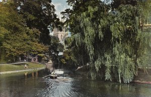Vue dans les Backs, depuis le pont Trinity