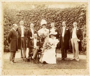 Portrait de mariage de Francis Edward Younghusband et Helen Augusta Magniac, Datchet - English Photographer