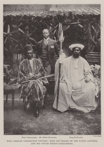 Visiteurs de la couronne ouest-africaine, le roi Bai Farima du pays Kawai, et son cousin le prince Pamayangba - English Photographer