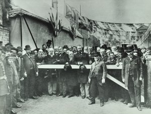 Westferry Road: libération de la route du péage, 1885 - English Photographer