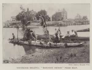 Régate de Weybridge, bateau prix Robinson Crusoe