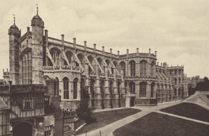 Château de Windsor, Extérieur de la Chapelle Saint-Georges (photo n/b) - English Photographer