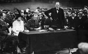 Winston Churchill lors d