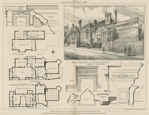 15 Little Holland House, Kensington, la résidence et les studios de G F Watts, RA