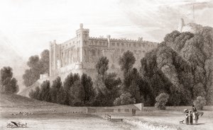 Vue du 19e siècle du château d