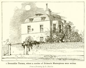 1 Devonshire Terrace, où un certain nombre de chefs-d