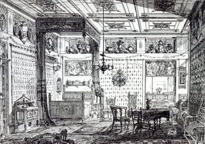 Une chambre à coucher, de 