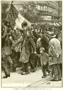 À Berlin !--Foules parisiennes déclarant la guerre - English School