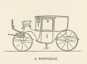 A Brougham (gravure) - English School
