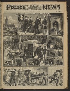 "A CHELSEA GHOST", Illustrated Police News, 21 octobre 1882 (papier journal)