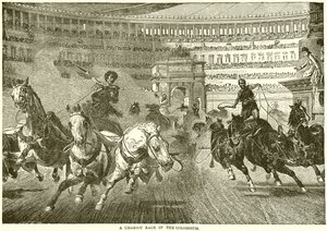 Course de chars dans le Colisée