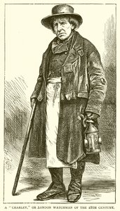 Un Charley, ou veilleur de Londres du 18ème siècle - English School