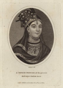 Une princesse chinoise actuelle, race tartare Manchoo - English School