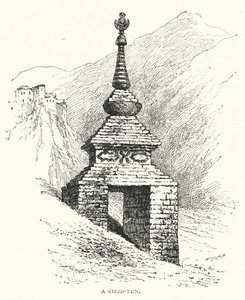 Un Chod-ten (gravure)