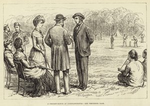 Un match de cricket à Constantinople
