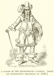 Un dandy du XVIIe siècle - English School