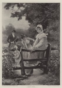 Une traversée dangereuse (gravure) - English School
