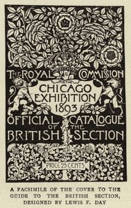 Fac-similé de la couverture du guide de la section britannique