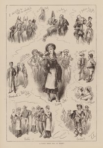 Bal costumé à Sydney (gravure) - English School