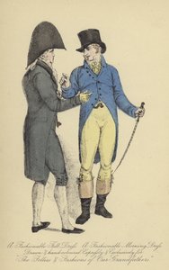 Une robe de soirée à la mode, une robe de matin à la mode - English School