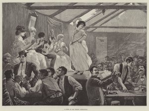 Une fête à San Roque, Gibraltar (gravure) - English School