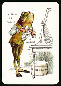Une grenouille voulait aller courtiser