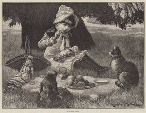 Une fête de jardin (gravure)
