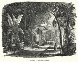 Un jardin en Terre Sainte (gravure) - English School