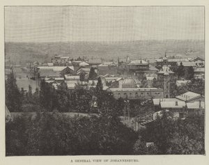 Vue générale de Johannesburg (gravure) - English School