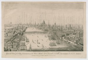 Vue générale de la ville de Londres - English School