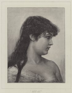 Une fille gitane (gravure) - English School