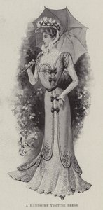 Une élégante robe de visite - English School
