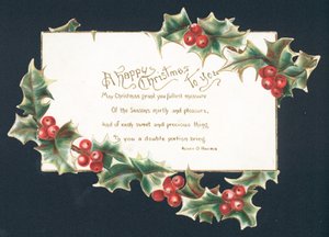 Un joyeux Noël pour vous - carte de Noël - English School