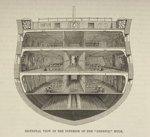 Un Hulk (navire-prison), de 