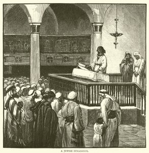 Synagogue juive (gravure) - English School